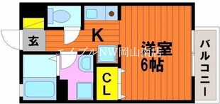 岡山駅 バス20分  洲崎下車：停歩11分 2階の物件間取画像